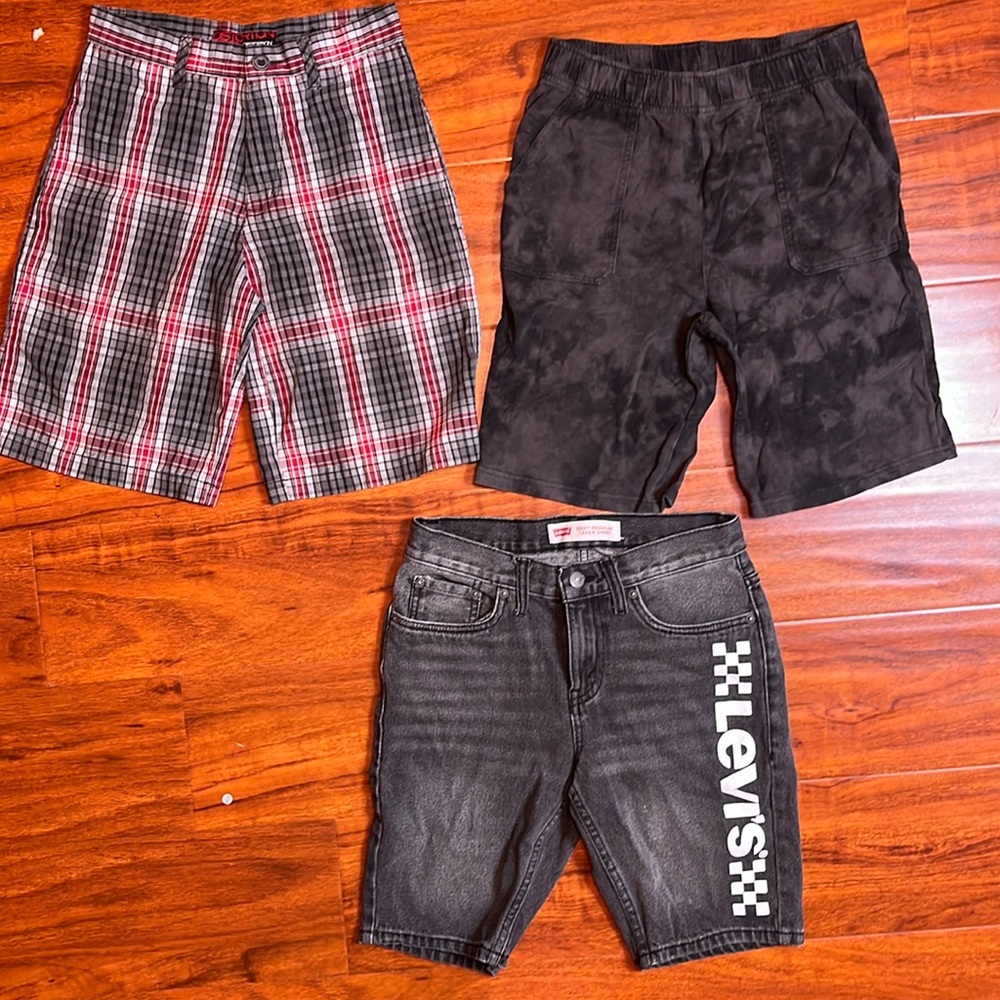 Levis Checkered Flag Osh Kosh Distortion Short 3 Piece Lot